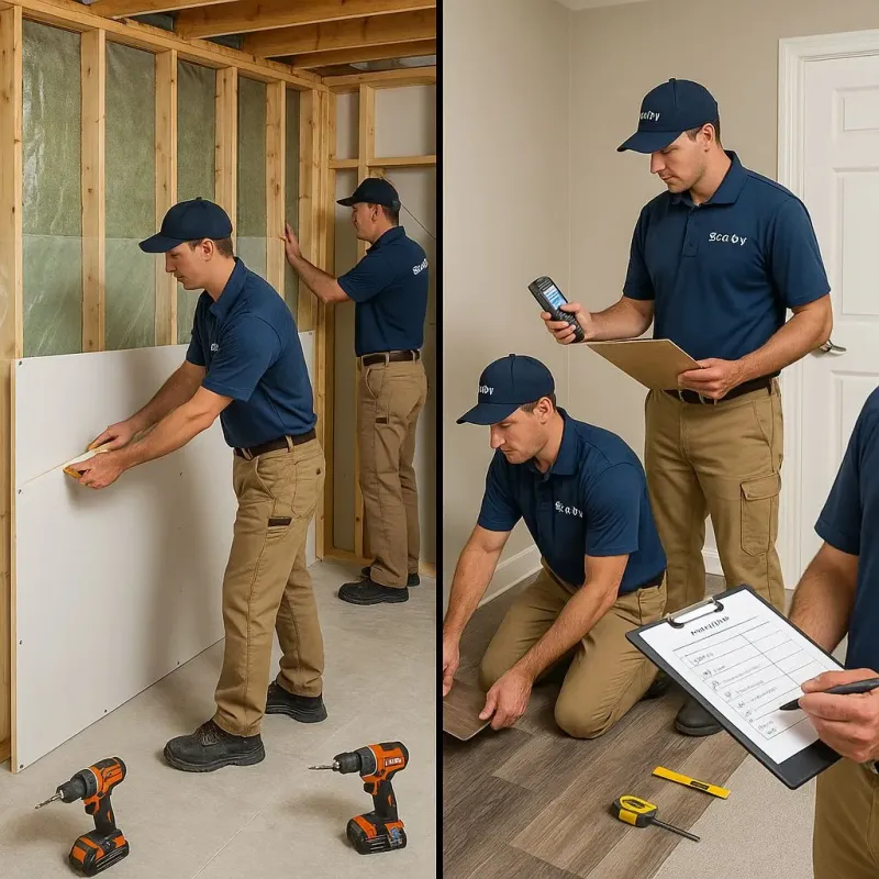 Repairs and Reconstruction process in Sidney, ME